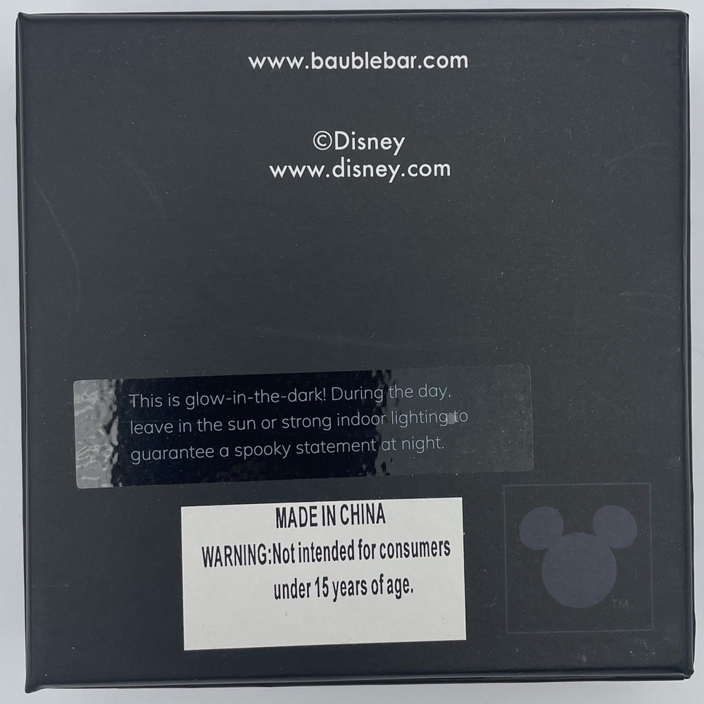 Disney/ Baublebar Mickey Mouse Spider Web Ears Post Earrings NWT - Picture 3 of 3